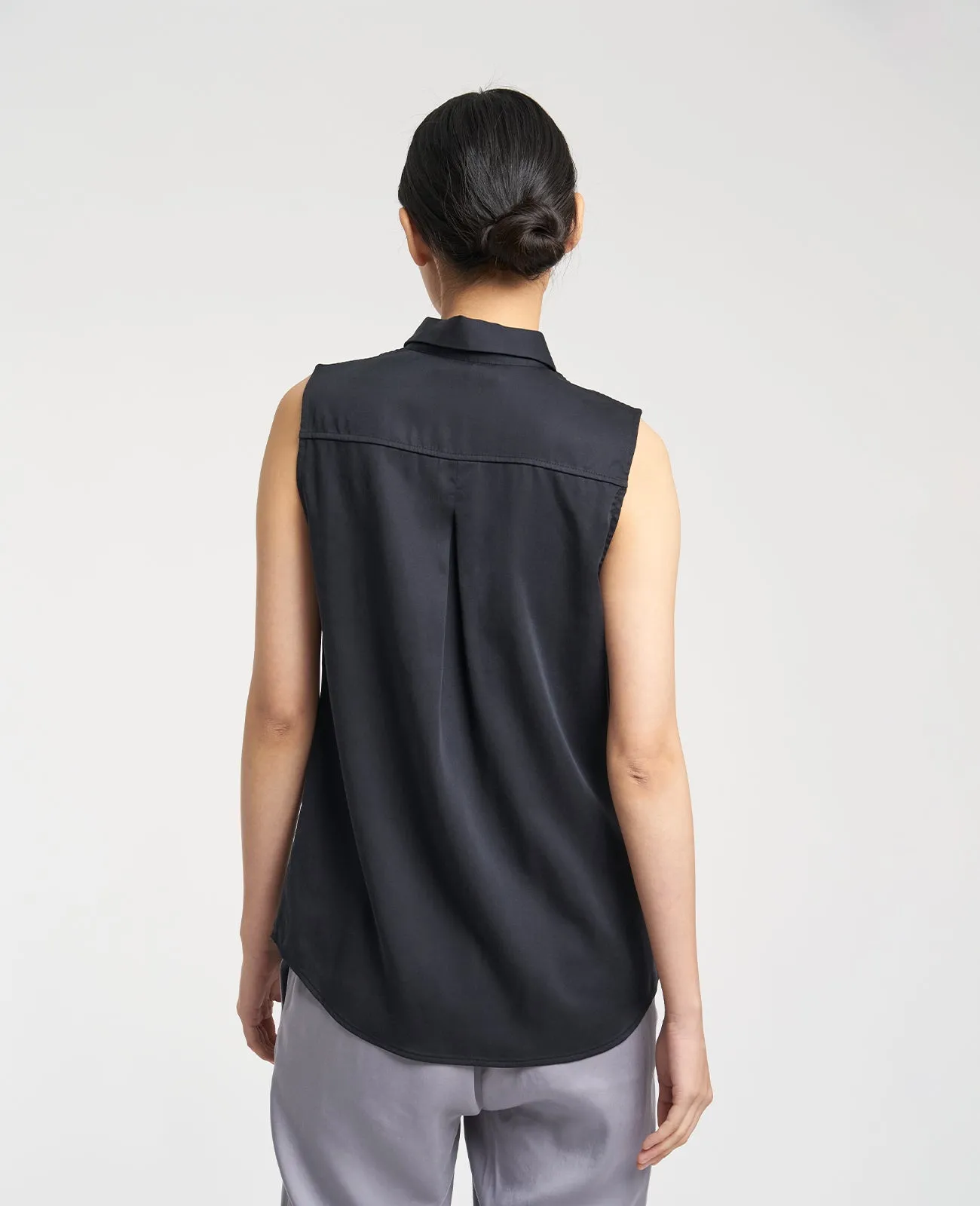 Tencel Sleeveless Shirt